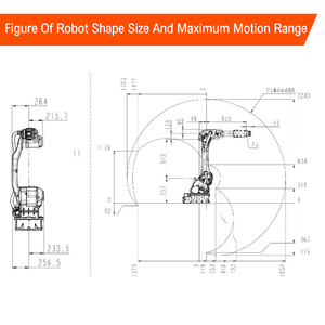 <span class=keywords><strong>Robot</strong></span> Industri multifungsi QJR25-1800 cocok untuk aplikasi semprotan - Product Image 3