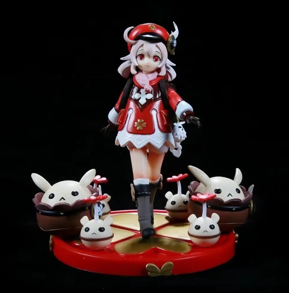 Genshin-figura Popular de 17cm, Klee 2 Ver Dodoko, posturor de pie, personaje de juego Kawaii, figuras de Anime