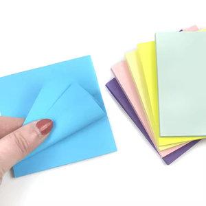 Bloc de notas con corte de logotipo personalizado de 3x3 pulgadas Post Memo Cube Pads Book Sticky Notes - Product Image 1