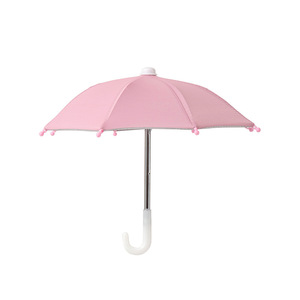 Mini dễ thương sier trang trí chống đỡ ô đồ chơi với in logo thuận tiện Take-out điện thoại di động dù để che nắng nhựa xử lý - Product Image 6