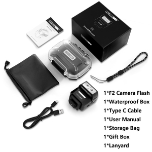 MEDALight F2ミニフラッシュOutput6200Kカラーテンプ | 3-in-1 DSLR用ダイレクト/バウンス/オフカメラフラッシュ