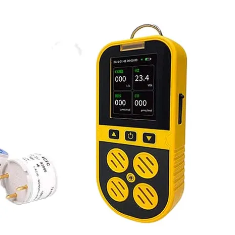 Detector de Gas portátil Multi-Gas 4 en 1, Detector de gas 4 en 1, LEL H2S CO O2, precio de fábrica