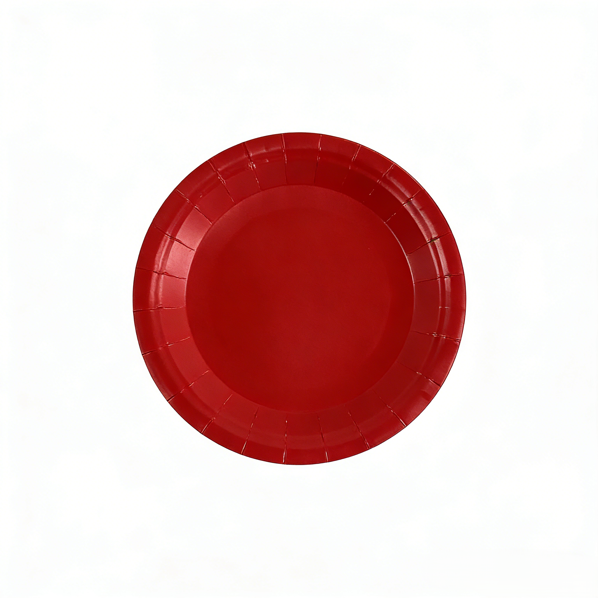 Plato de papel de 7 pulgadas * 10 piezas * Rojo