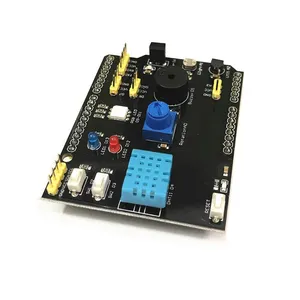 DHT11 LM35 Multifunction <strong>Temperature</strong> Humidity <strong>Sensor</strong> Adapter for <strong>Arduino</strong> UNO R3 RGB LED IR Receiver Buzzer I2C Product ICs