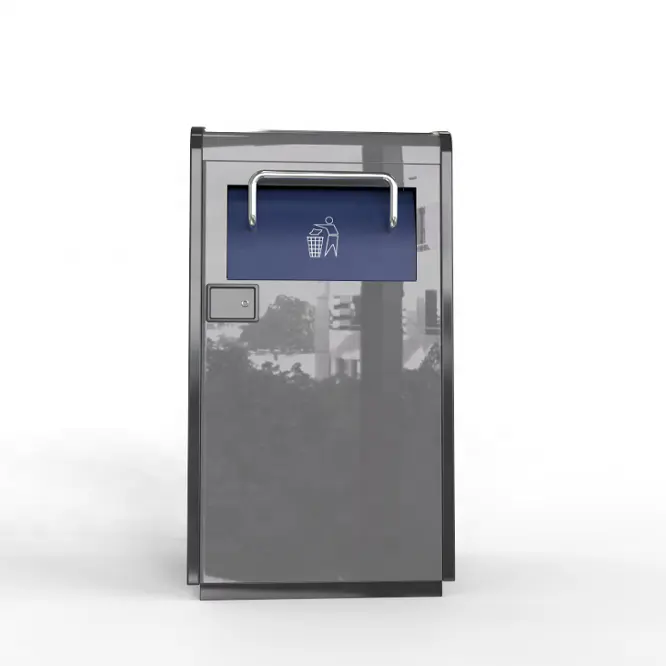 Nuevo diseño de sensor de acero solar basura compactador de cubo de basura