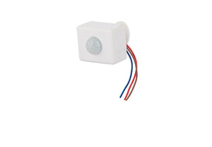 Sensor de movimiento infrarrojo con cable, detector PIR cuadrado para seguridad en el hogar
