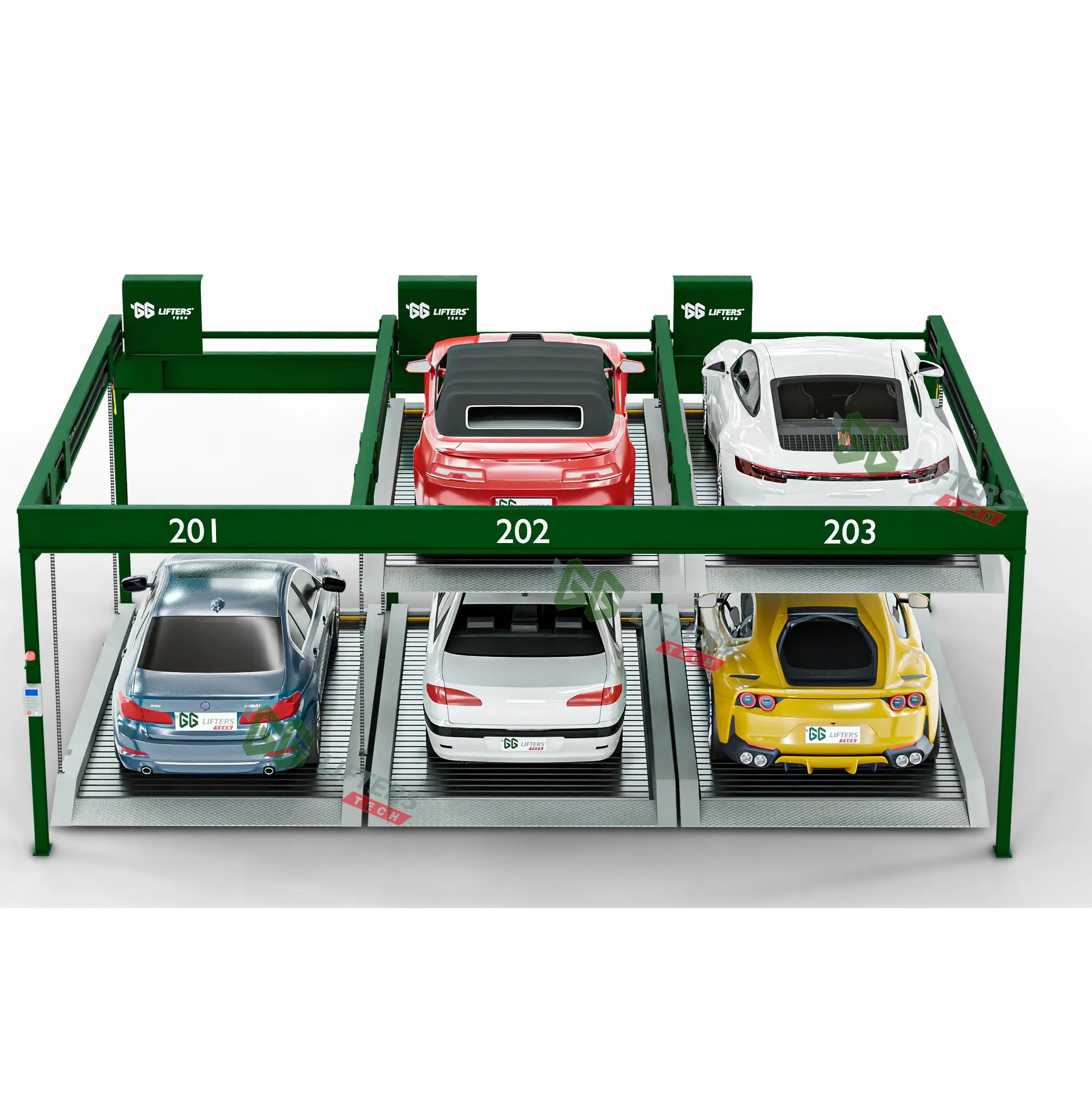 Rompecabezas hidráulico multinivel, equipo de estacionamiento para automóviles, elevador y Tobogán, sistema de estacionamiento PSH inteligente