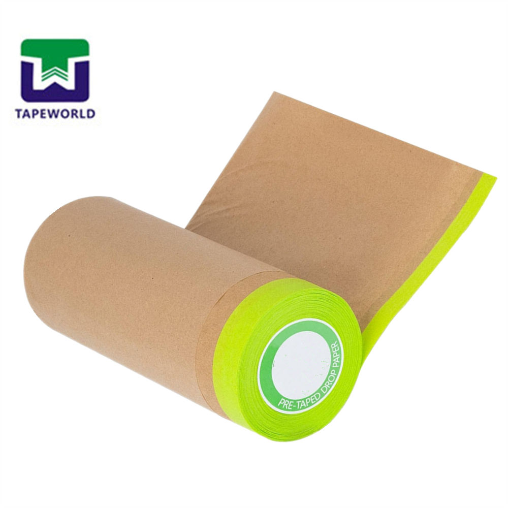 Papier de masquage pré-encollé