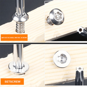 9 adet krom-vanadyum çelik Torx l-tuşları Allen anahtarı kısa kol Torx anahtar seti - Product Image 3