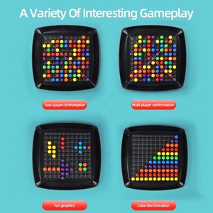 パズルレインボウ卓上子供用おもちゃゲーム親子の相互作用ゲームに対するチェスのピースを排除するための幸せな愛 - Product Image 5