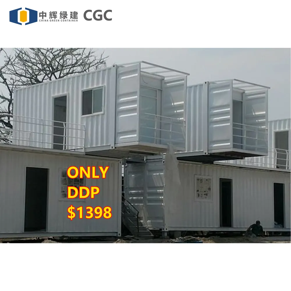 CGCH Flat Pack Maison conteneur préfabriquée détachable de 20 pieds pour bureau Modules de maison préfabriquée modulaire nouvellement conçue
