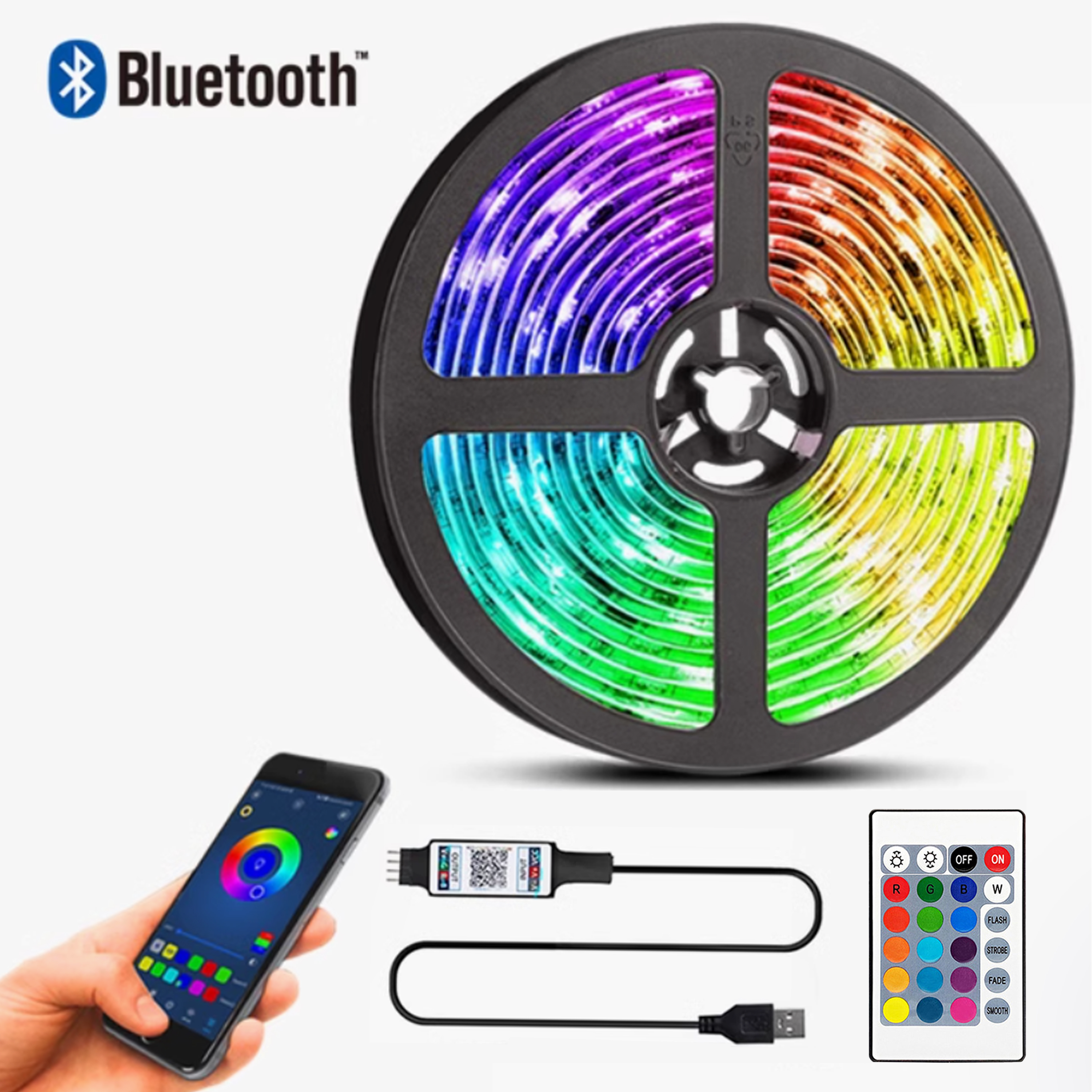strip light+1 piece 24key USB Bluetooth