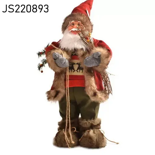 Decorazioni natalizie nuovo Costume di natale figurine di seduta giocattolo di babbo natale decorazione del padre di natale