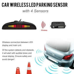 SUNWAYI BIBI, sistema de sensor de aparcamiento con cámara trasera inalámbrica de visión trasera de coche inteligente universal, Ayuda de marcha atrás, Sensor de aparcamiento de coche - Product Image 5