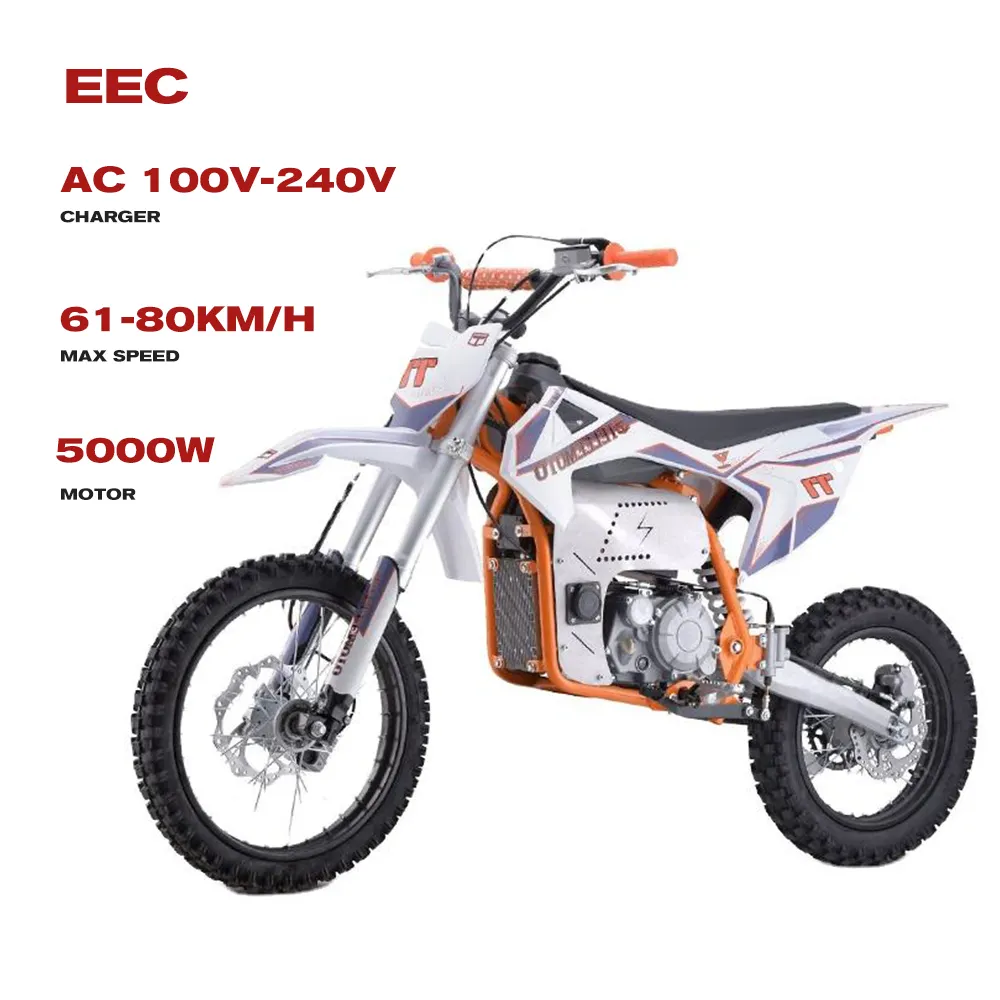 EEC produttore professionale conveniente ad alta velocità 5000w potente moto elettrica per adulti