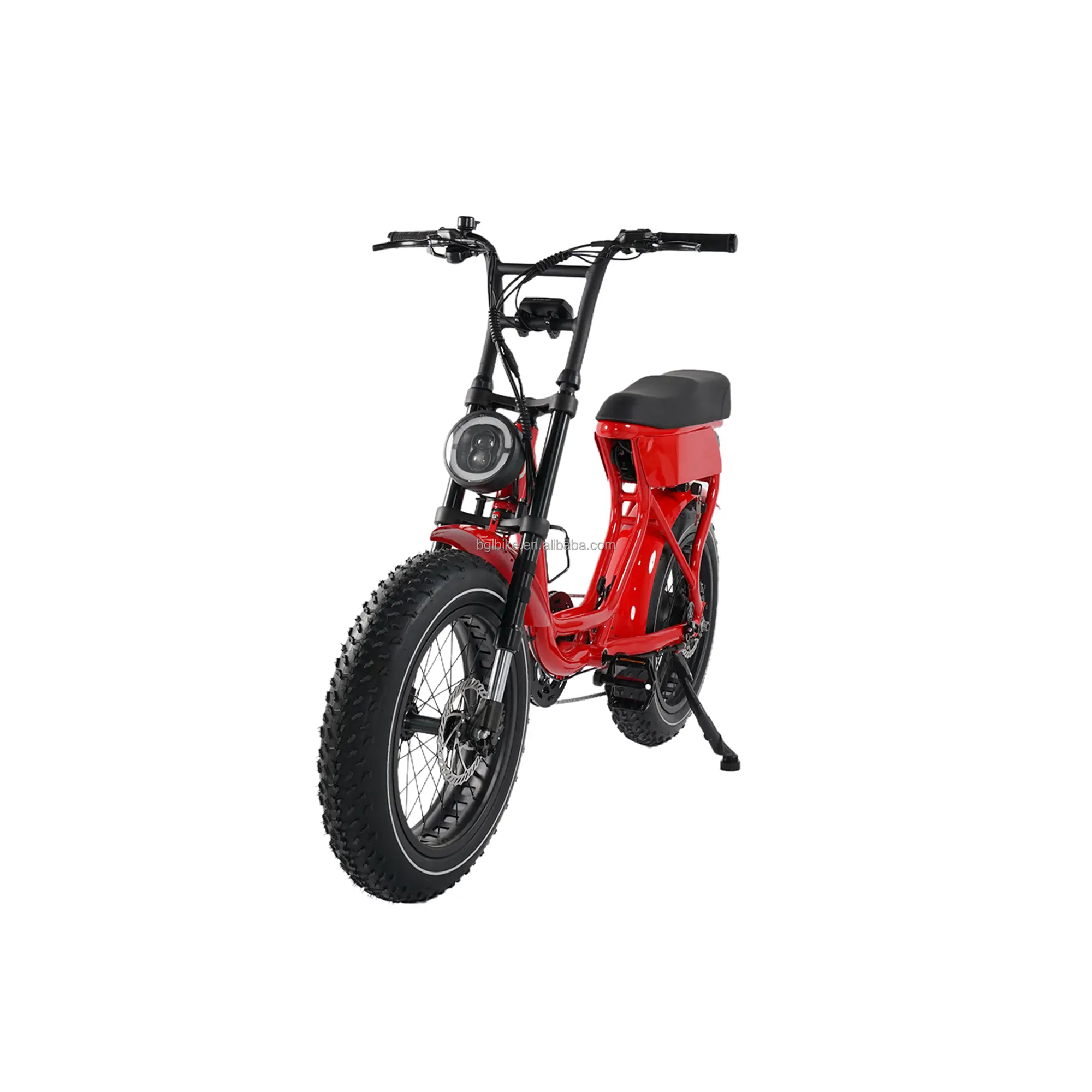 Bicicleta eléctrica con opciones de 2500W, 500W, 1000W, batería de litio de 48V, cuadro plegable de 20"