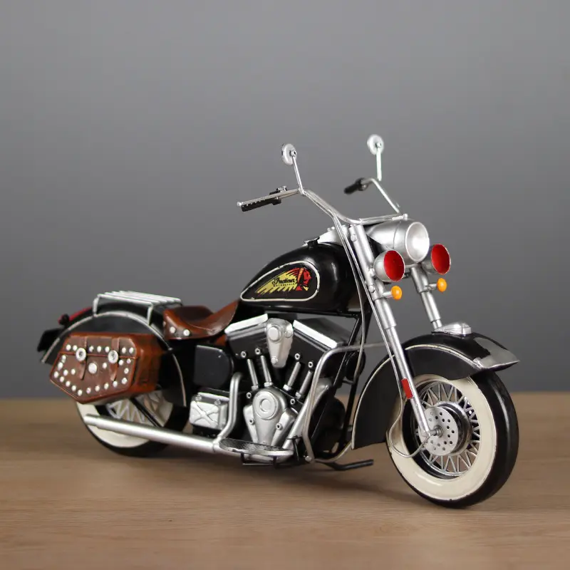 Хит продаж, металлическая модель мотоцикла ручной работы
