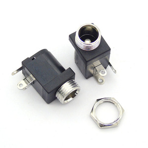 Dişli konnektör ile DC-005M 3 Pin dik açı Ttype 5.5-2.1 2.5MM DC güç soketi DC-005 - Product Image 4