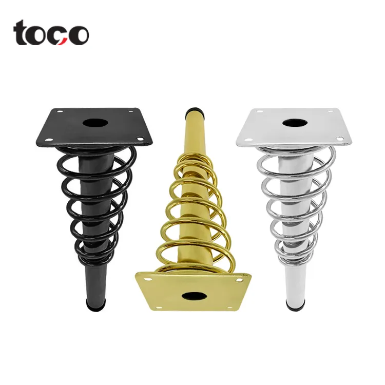 Toco Kegelform Möbel Zubehör Möbel Beine Sofa Eisen Beins tütze Sofa Top Platte Eisen Gold Sofa Hardware Bein