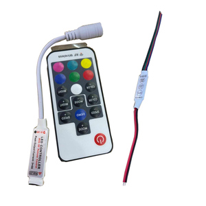 Luce LED Controller 5-24V monocromatico colore RGB luce con funzione Multi-pulsante a distanza - Product Image 1