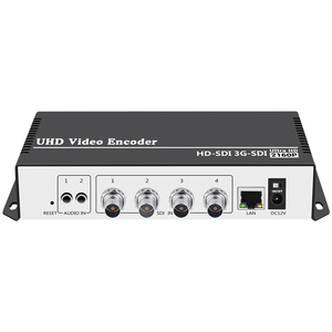 Wowza Facebook YouTube RTMPSRT用H.264 AVC 4 in 1 SDIライブストリーミング放送ビデオエンコーダー送信機 - Product Image 1