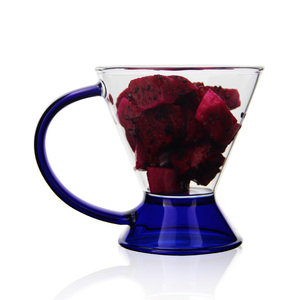Creative Contrast Color Glass Triangle <strong>Cup</strong> with Large Handle High Borosilicate Heat Resistant Glass Coffee Mug <strong>Artwork</strong> Glasses - Product Image 5