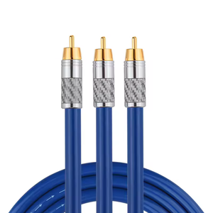 2 RCA Nam để 2 RCA nam 4-core oxy-miễn phí đồng đôi sen Stereo Cáp âm thanh cho <span class=keywords><strong>HTV</strong></span> và loa kết nối - Product Image 1