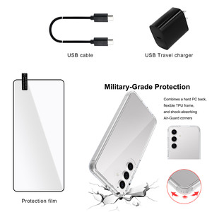 Phụ kiện điện thoại tùy chỉnh cho Samsung <span class=keywords><strong>Galaxy</strong></span> S25 bao gồm bảo vệ màn hình bao gồm bộ sạc tường & Bộ Sạc willess - Product Image 5