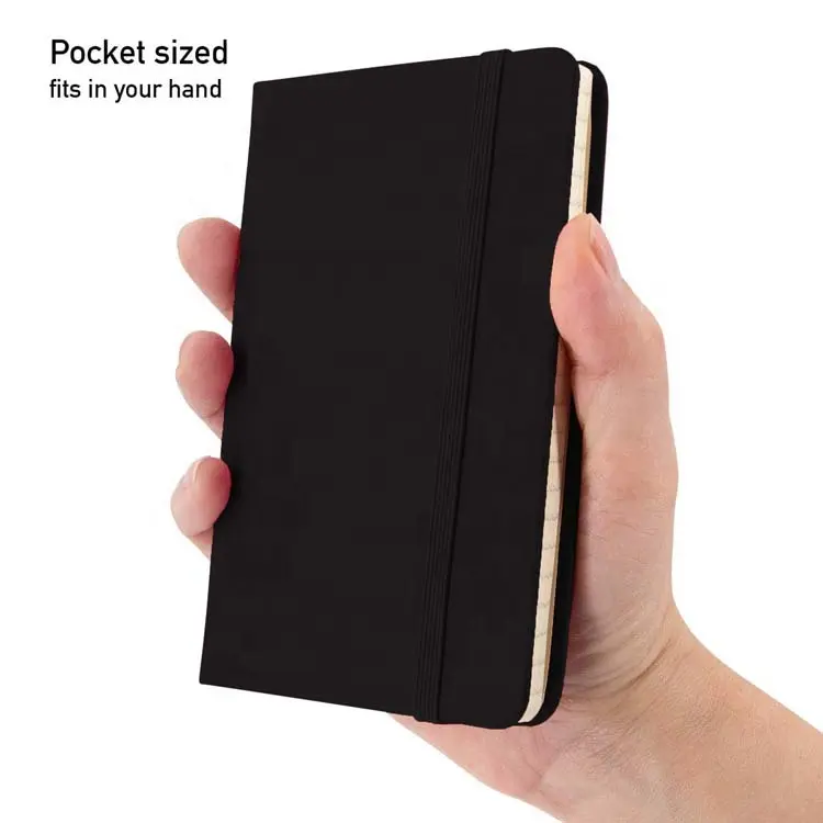 Mini quaderni tascabili A5 con copertina rigida Set di quaderni tascabili con righe piccole Memo Notebook custodia in pelle Pu colore casuale
