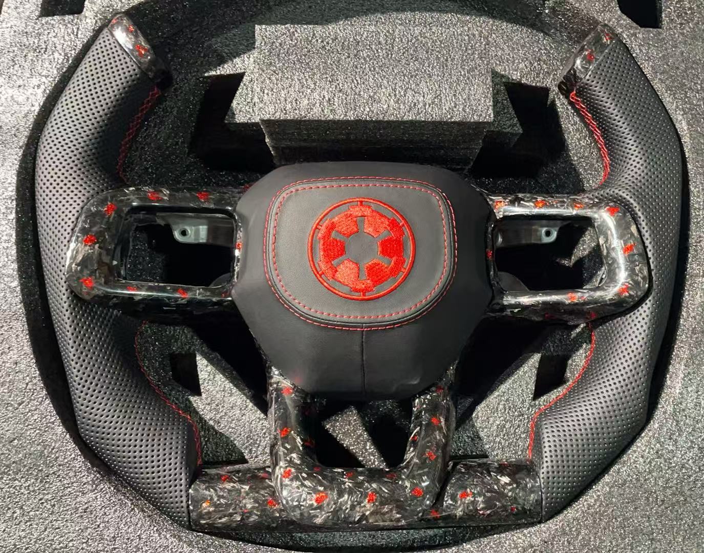 Estilo de carreras r+Fibra de carbono forjada