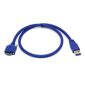 <strong>USB</strong> <strong>3</strong>.<strong>0</strong> <strong>Type</strong> a Male to Micro B USB3.<strong>0</strong> Cable with Screw Locking <strong>Usb</strong> <strong>3</strong>.<strong>0</strong> Camera Cable for Machine Vision