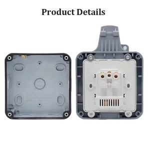 Interruttori resistenti alle intemperie IP66 all'aperto interruttore Tuya APP telecomando vocale lavoro EU IP66 Waterproof per esterno Wifi Box