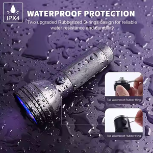 Tốt nhất siêu đa chức năng cầm tay EDC UV đen Torch Pet nước tiểu Detector 395nm UV đèn Pin 51 Led đen ánh sáng số lượng lớn kho - Product Image 2