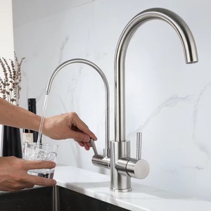 不锈钢滤水器厨房水龙头双手柄2功能3路360度旋转单厨房浴室水槽