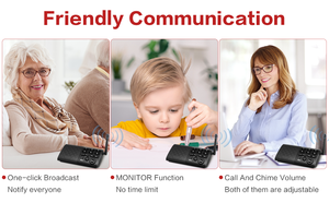 Sistema de Comunicación de Audio inalámbrico para el hogar, intercomunicador bidireccional, dúplex completo, manos libres, para oficina, nuevo - Product Image 6