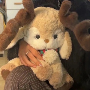 Sevimli Fawn doldurulmuş oyuncak bebek konfor serisi şifa geyik Unisex peluş ayı PP pamuk dolgu ile sevgililer günü hediye kadınlar için - Product Image 3