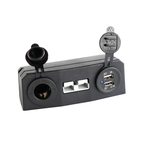 12V sigara çift 3.1A USB şarj aleti <span class=keywords><strong>Port</strong></span> Ander-son pil fiş konnektörü gömme yüzey montaj braketi paneli soket deniz RV