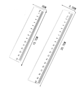 ไม้บรรทัดพลาสติกหลากสีสำหรับเด็กแบบคละสีหลากหลายแบบมัลติฟังก์ชัน - Product Image 3