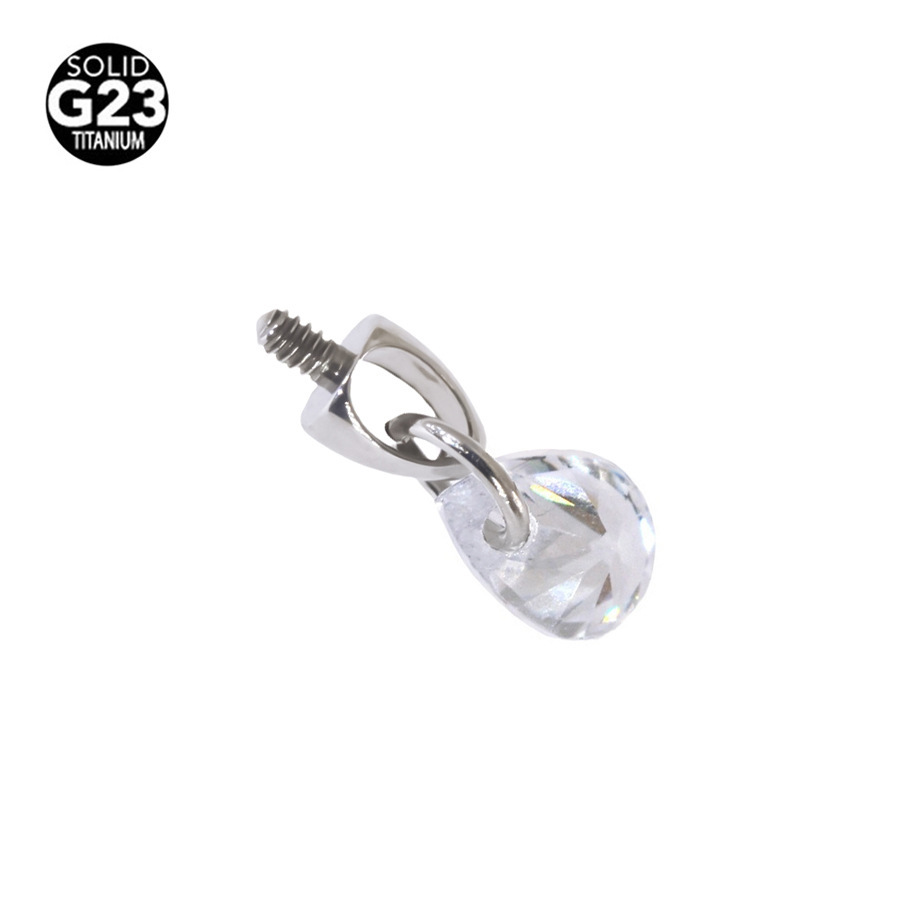 White water drop jewelry head