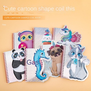 Cuốn sách cuộn xoắn ốc giá trị cao sáng tạo cho học sinh tiểu học dễ thương phim hoạt hình động vật nhỏ ngoài hành tinh 60 giấy cho nhật ký - Product Image 5
