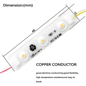 Aoying <strong>LED</strong> Gorgeous Module IP68 DC12V 3 <strong>Leds</strong> 2835 5630 Module Lens <strong>LED</strong> Module for Advertising Signs - Product Image 6