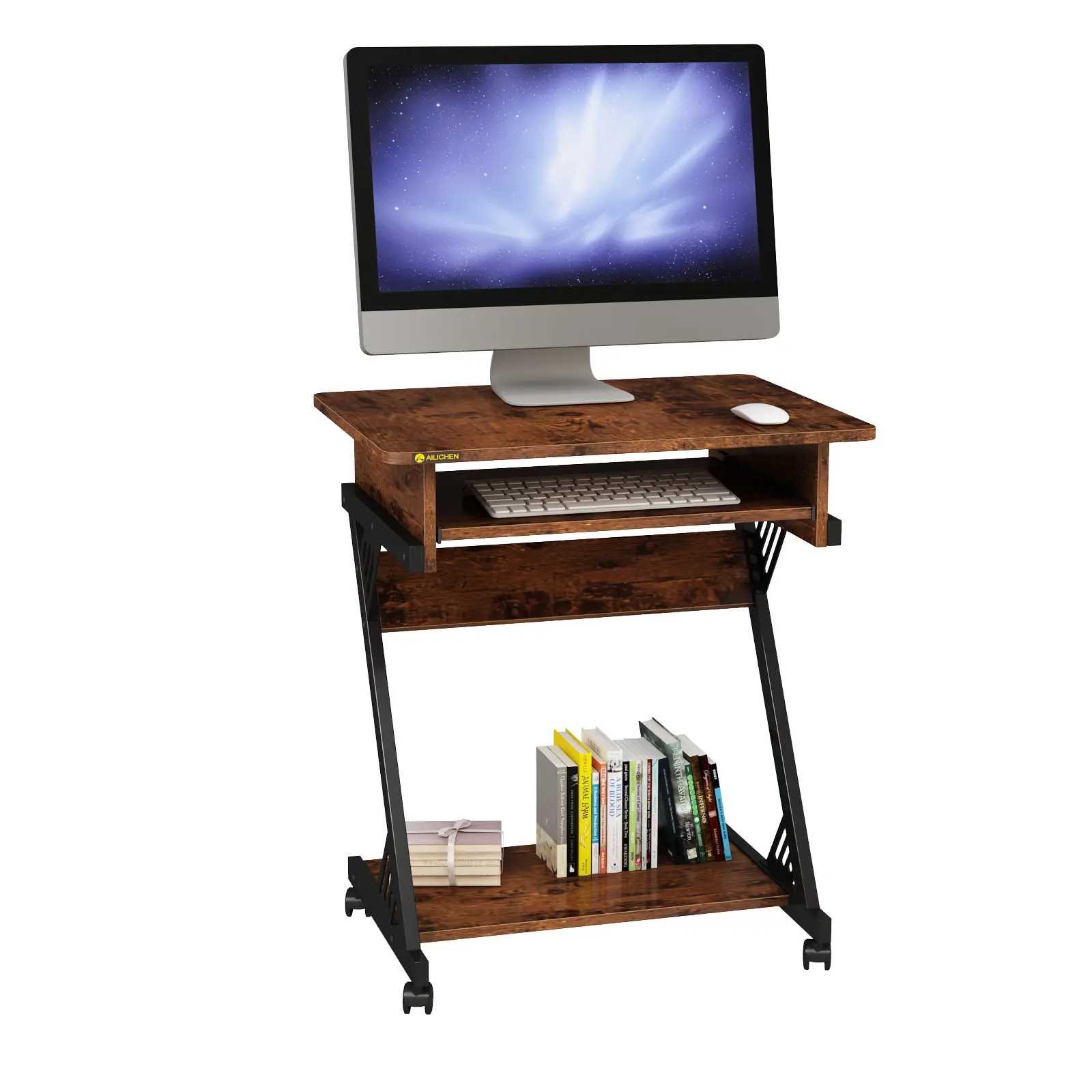 YQ FOREVER bureau étudiant Table d'ordinateur industriel Antique en bois bureau d'étude pour la maison bureau