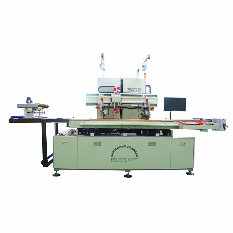 Roll to Roll CCD Automatic Registration Screen Printing Machine UV Ink Flatbed Silk Screen Printer