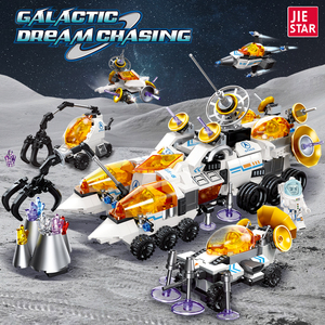 JIESTARTOYSスペースマーズリサーチシャトルスペースシャトルおもちゃビルディングキット、マーズローバーと宇宙飛行士ミニフィギュアトップSTEMおもちゃ - Product Image 5