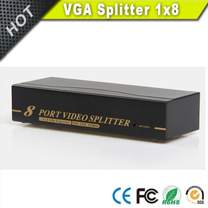 1 en 8 Out 1 PC a 8 puertos VGA Video Monitor Splitter Box con adaptador de corriente - Product Image 6