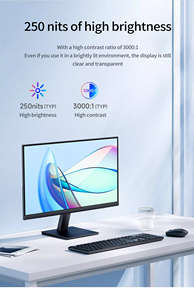 Full Hd 27 inç Led oyun monitörü 1920X1080p 24 inç 75Hz çerçevesiz IPS ekran PC monitörü masaüstü bilgisayar monitörü - Product Image 5