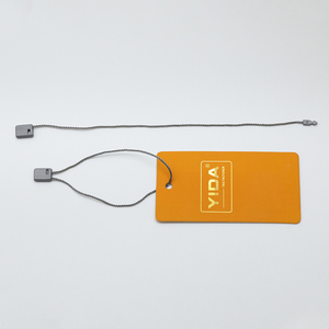 Fábrica al por mayor diseño personalizado Snap Hangtag cadena sello de plástico etiqueta colgante cadena - Product Image 3
