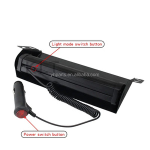 ไฟกระพริบกระพริบ LED 8ดวงสำหรับรถยนต์ WR8LED 12V ไฟเตือนฉุกเฉินกระจกหน้ารถกระพริบสำหรับรถยนต์ - Product Image 2