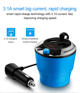 120 W 3 <span class=keywords><strong>USB</strong></span>-Hub <span class=keywords><strong>Multi</strong></span>-Steckdose dreifacher Spalter Auto-Zigarettenanzünder Stecker 3,1 A <span class=keywords><strong>USB</strong></span>-Autoladegerät <span class=keywords><strong>Adapter</strong></span> mit Stromschalter-Anzeige