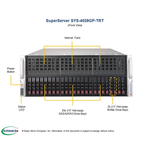 Supermicro 4029GP-TRT 2U Rack Server | 8x GPU Support, 24TB Storage, <strong>Cloud</strong> <strong>Computing</strong> &amp; <strong>Virtualization</strong> Read Supermicro Server - Product Image 2